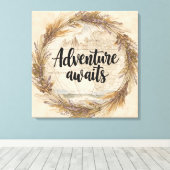 Adventure Awaits Wall Art | Travel and Wanderlust  キャンバスプリント (インサイチュ (ウッドフロア))