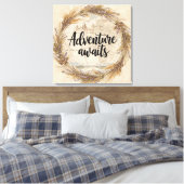 Adventure Awaits Wall Art | Travel and Wanderlust  キャンバスプリント (インサイチュ (寝室))