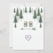 Adventure Awaits, Watercolor Woods Baby Shower 招待状 (裏面)