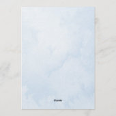 Adventure Awaits Winter Snowy Mountain Baby Shower 招待状 (裏面)