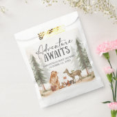 Adventure Awaits Woodland Baby Shower フェイバーバッグ (封をした状態)