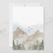 Adventure Awaits Woodland Baby Shower 招待状 (裏面)