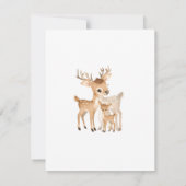 Adventure Awaits Woodland Cute Animals Baby Shower 招待状 (裏面)