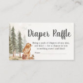 Adventure Awaits Woodland Shower Diaper Raffle エンクロージャーカード (正面)