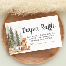 Adventure Awaits Woodland Shower Diaper Raffle