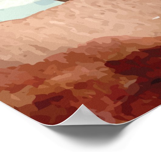 Adventure Baby Shower Welcome Sign ポスター (角)