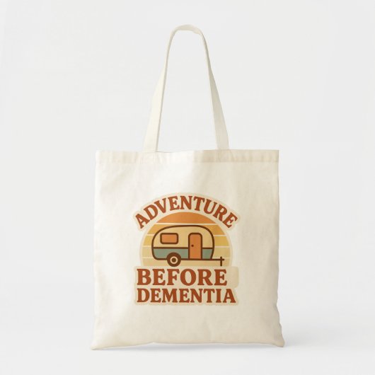 Adventure Before Dementia Retro Caravan Tote Bag トートバッグ (正面)