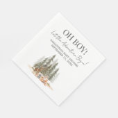 Adventure Begin Baby Shower スタンダードランチョンナプキン (角)