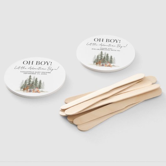 Adventure Begin Baby Shower ハンドファン (組立なし)