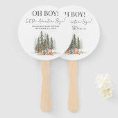 Adventure Begin Baby Shower ハンドファン (正面&裏面)