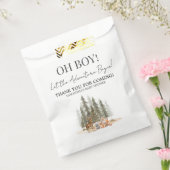 Adventure Begin Baby Shower フェイバーバッグ (封をした状態)