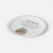 Adventure Begin Baby Shower ペーパープレート (アングル)