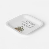 Adventure Begin Baby Shower ペーパープレート (傾斜あり)