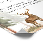 Adventure Begin Baby Shower Books for Baby Sign ポスター (角)