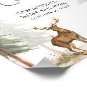 Adventure Begin Baby Shower Thank You Sign ポスター (角)