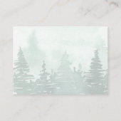 Adventure Begin Baby Shower Woodland Diaper Raffle エンクロージャーカード (裏面)