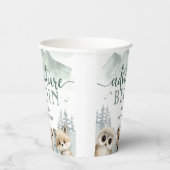 Adventure Begin Baby Shower Woodland Mountain 紙コップ (右)