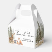 Adventure Begin Woodland Animals Baby Shower フェイバーボックス (裏面サイド)