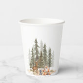 Adventure Begin Woodland Animals Baby Shower 紙コップ (裏面)