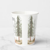 Adventure Begin Woodland Animals Baby Shower 紙コップ (左)