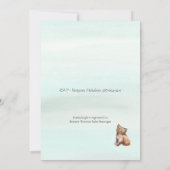 Adventure Beginds Boy Lynx Baby 素朴 Shower 招待状 (裏面)