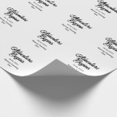 Adventure begins 1st birthday name date simple min ラッピングペーパー (角)