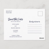 Adventure Begins 3-Photo Wedding Save The Date   ポストカード (裏面)