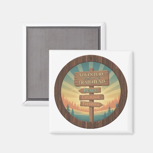 Adventure Begins at the Trailhead マグネット (正面/裏面)
