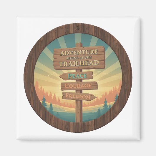 Adventure Begins at the Trailhead マグネット (正面)