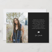 Adventure Begins Black Grad Multi Photo 案内状 (裏面)