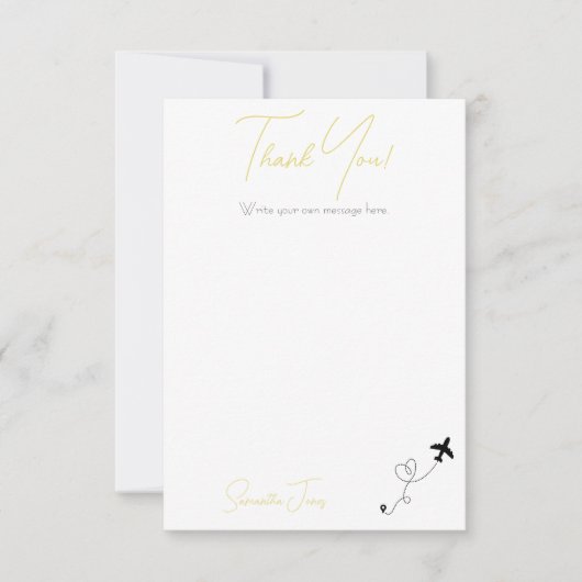 Adventure Begins College Graduation Party サンキューカード (正面)