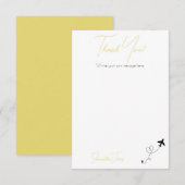 Adventure Begins College Graduation Party サンキューカード (正面/裏面)