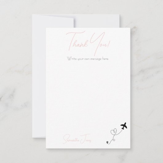 Adventure Begins College Graduation Party サンキューカード (正面)