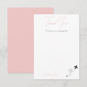 Adventure Begins College Graduation Party サンキューカード (正面/裏面)