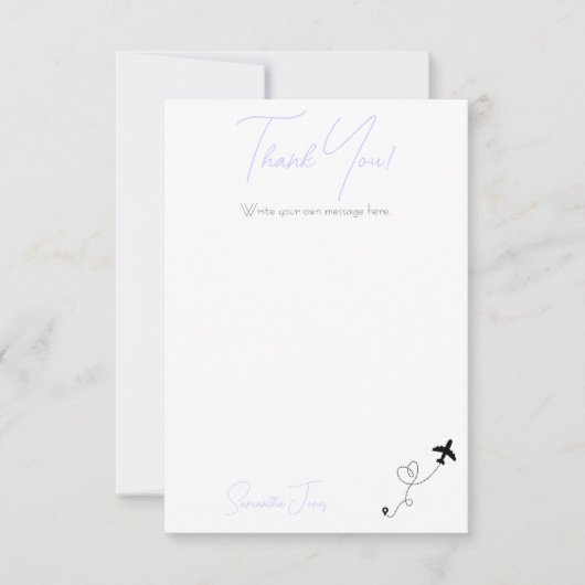 Adventure Begins College Graduation Party サンキューカード (正面)