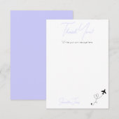 Adventure Begins College Graduation Party サンキューカード (正面/裏面)