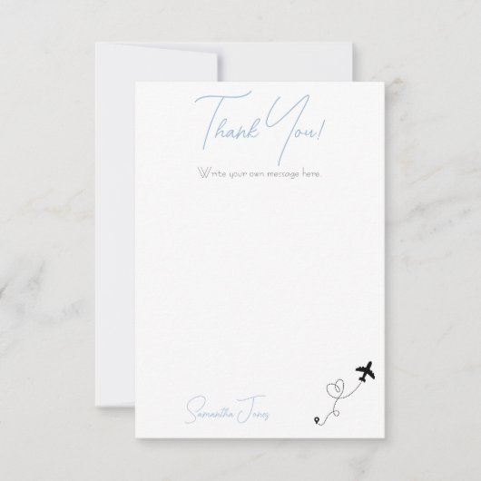 Adventure Begins College Graduation Party サンキューカード (正面)