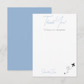 Adventure Begins College Graduation Party サンキューカード (正面/裏面)