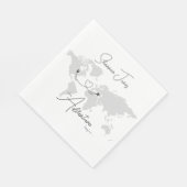 Adventure Begins College Graduation Party スタンダードランチョンナプキン (角)