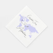 Adventure Begins College Graduation Party スタンダードランチョンナプキン (角)