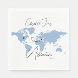 Adventure Begins College Graduation Party スタンダードランチョンナプキン