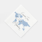 Adventure Begins College Graduation Party スタンダードランチョンナプキン (角)