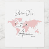 Adventure Begins College Graduation Party ワインラベル (シングルラベル)