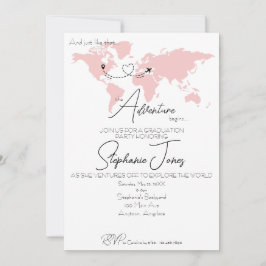 Adventure Begins College Graduation Party 招待状