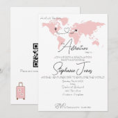 Adventure Begins College Graduation Party 招待状 (正面/裏面)