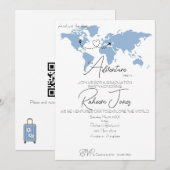 Adventure Begins College Graduation Party 招待状 (正面/裏面)