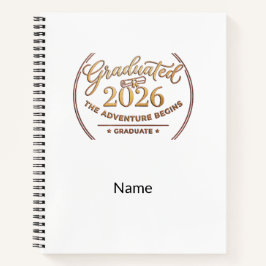 Adventure Begins Graduation Notebook / Cuaderno ノートブック