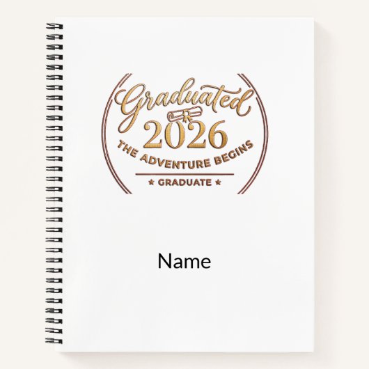 Adventure Begins Graduation Notebook / Cuaderno ノートブック (正面)