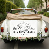 Adventure Begins Just Married Banner 横断幕