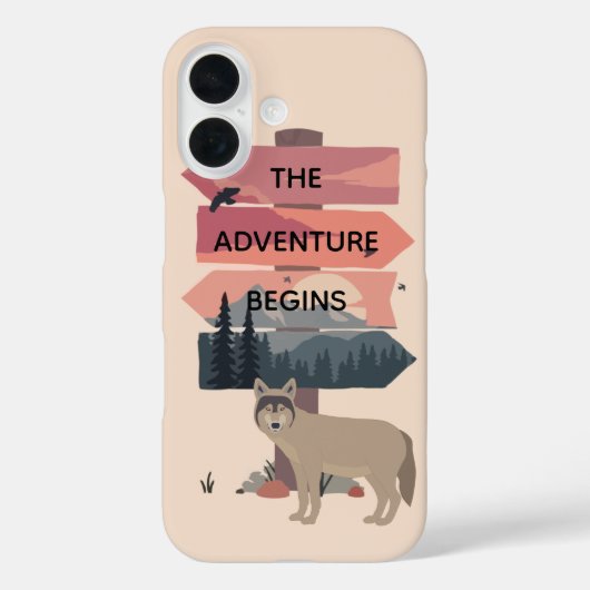 Adventure Begins Travel Sign Post Wilderness Case-Mate iPhoneケース (裏面)